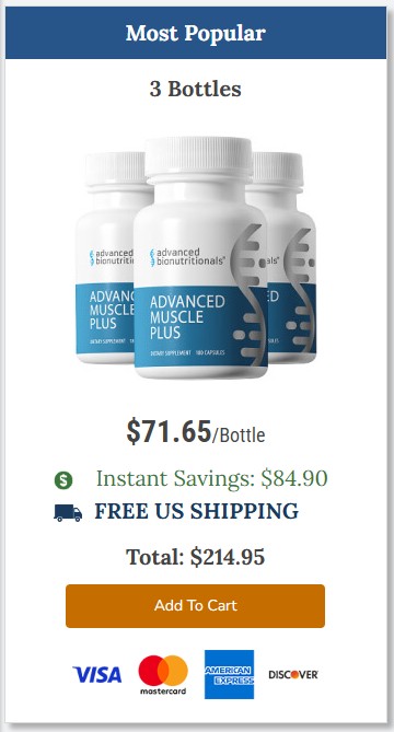 Advanced Muscle Plus 3 Bottle Price