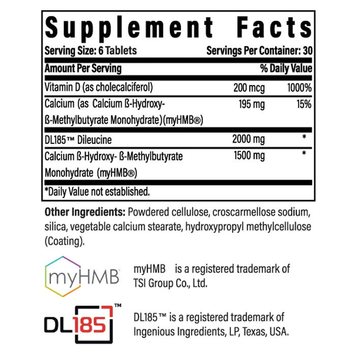 Advanced Muscle Plus Supplement Facts